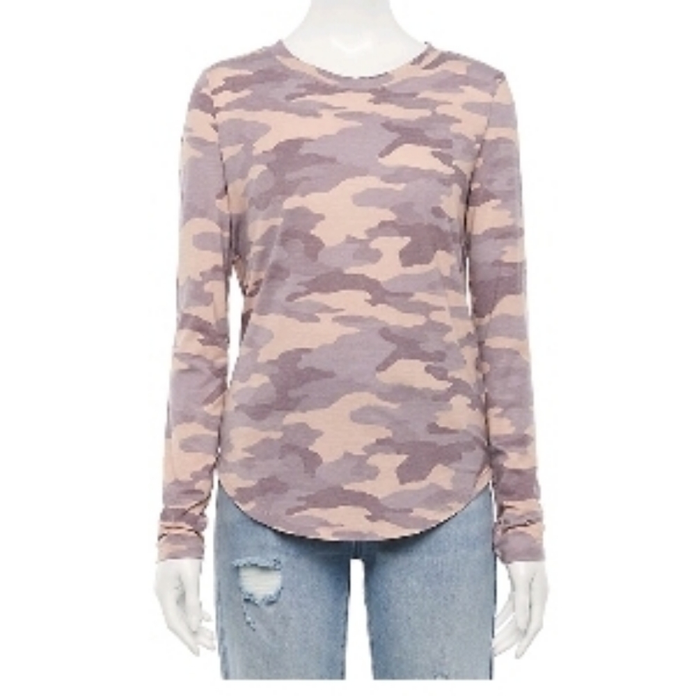 NWT Juniors' SO Favorite tee size‎ medium blush camo